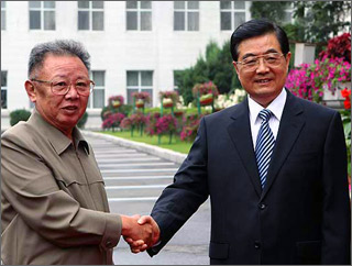 Kim Jong Il and Hu Jintao