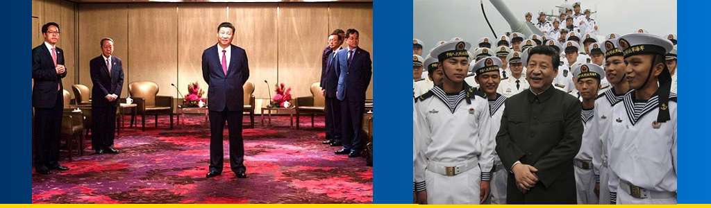 China's chairman of everything: President Xi Jinping stands apart from all; he visited a navy destroyer shortly after assuming the party chairmanship in 2012