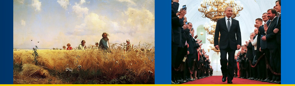 Identity crisis: Russians are divided over support for modernization versus traditionalism; peasant imagery such as the 1887 painting 