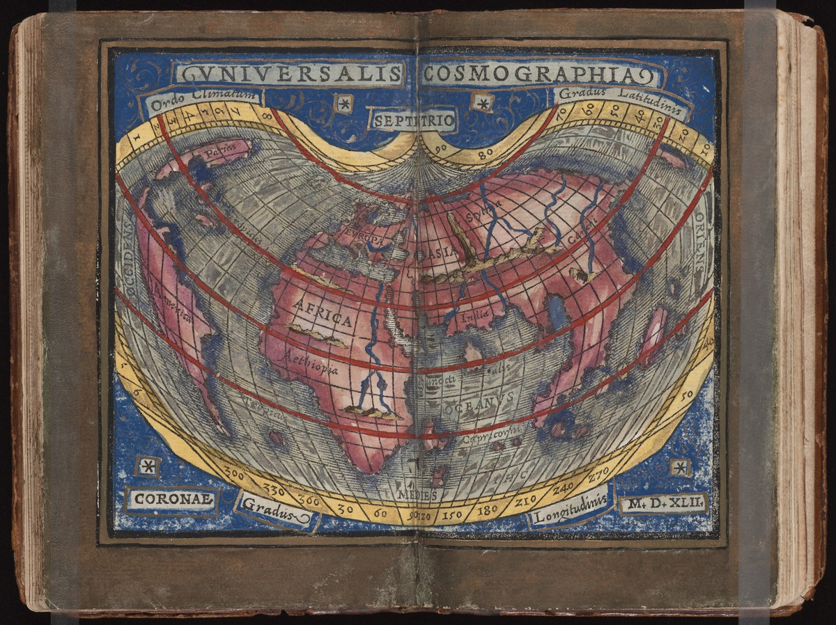 1546 world map by Johannes Honter