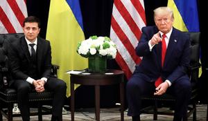 Ukrainian president Zelensky and US president Trump 